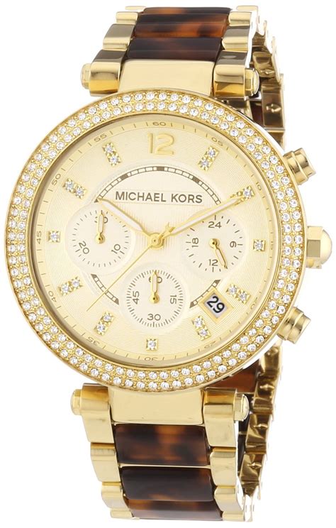 michael kors mk5688 parker gold tortoise ladies watch|Parker Gold.